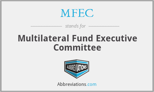 MFEC - Multilateral Fund Executive Committee