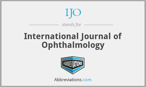 IJO - International Journal of Ophthalmology
