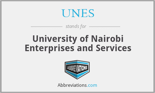 UNES - University of Nairobi Enterprises and Services