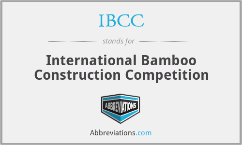 IBCC - International Bamboo Construction Competition