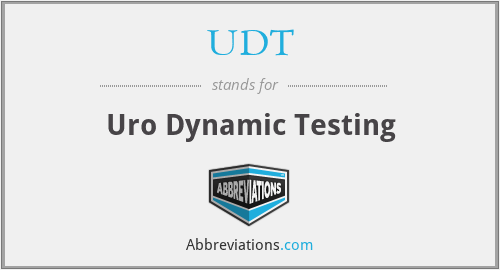 UDT - Uro Dynamic Testing