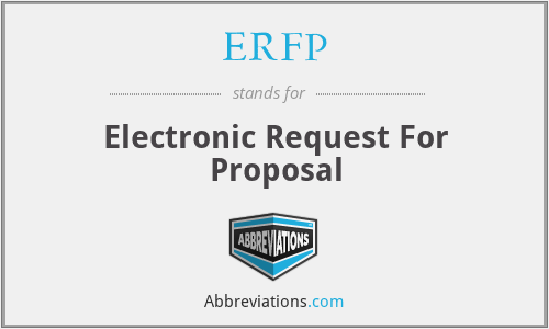 ERFP - Electronic Request For Proposal