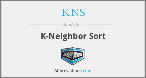 KNS - K-Neighbor Sort