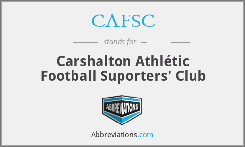 CAFSC - Carshalton Athlétic Football Suporters' Club