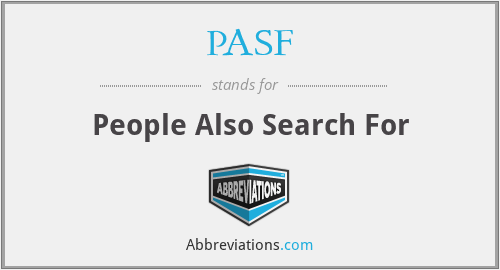 PASF - People Also Search For