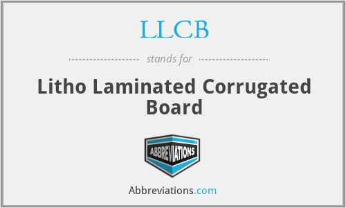 LLCB - Litho Laminated Corrugated Board