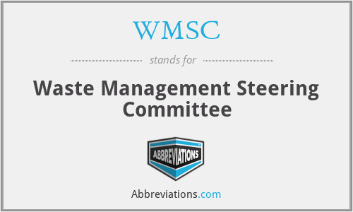 WMSC - Waste Management Steering Committee