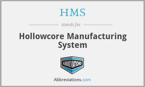 HMS - Hollowcore Manufacturing System