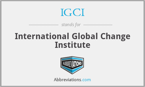 IGCI - International Global Change Institute