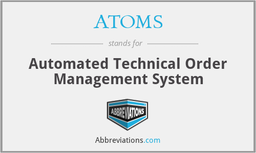 ATOMS - Automated Technical Order Management System