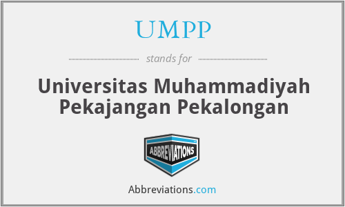 UMPP - Universitas Muhammadiyah Pekajangan Pekalongan