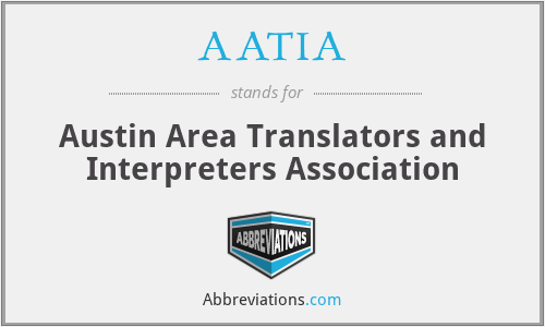 AATIA - Austin Area Translators and Interpreters Association