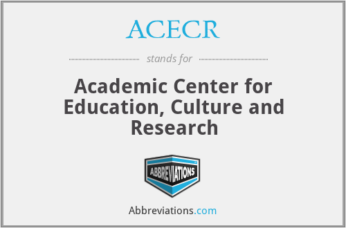 ACECR - Academic Center for Education, Culture and Research
