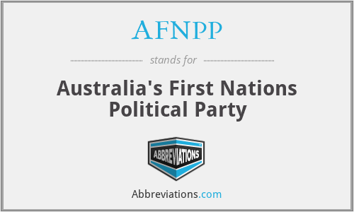 AFNPP - Australia's First Nations Political Party