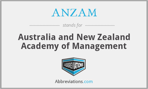 ANZAM - Australia and New Zealand Academy of Management