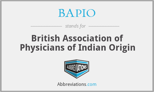 BAPIO - British Association of Physicians of Indian Origin