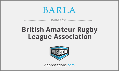 BARLA - British Amateur Rugby League Association