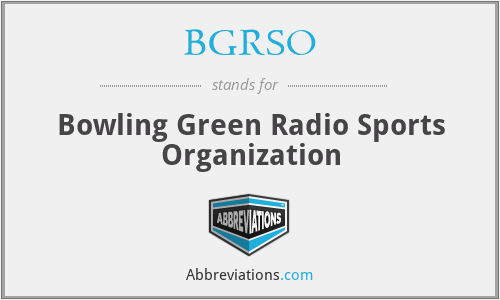 BGRSO - Bowling Green Radio Sports Organization