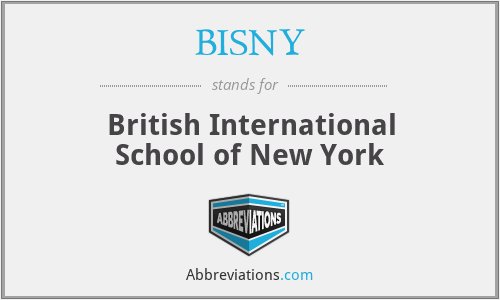 BISNY - British International School of New York