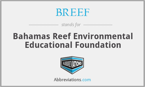 BREEF - Bahamas Reef Environmental Educational Foundation