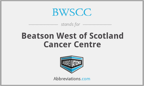 BWSCC - Beatson West of Scotland Cancer Centre