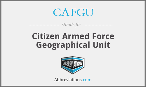 CAFGU - Citizen Armed Force Geographical Unit