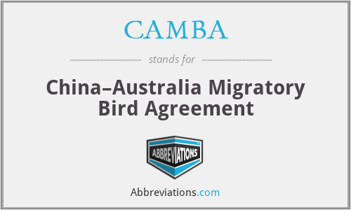 CAMBA - China–Australia Migratory Bird Agreement
