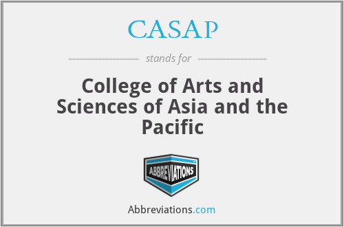 CASAP - College of Arts and Sciences of Asia and the Pacific