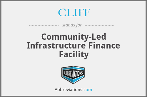 CLIFF - Community-Led Infrastructure Finance Facility