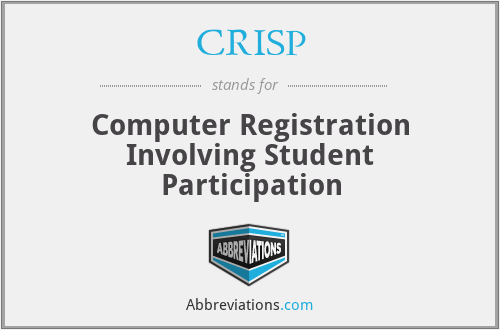 CRISP - Computer Registration Involving Student Participation