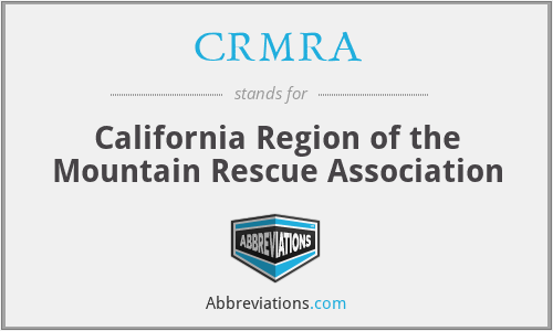 CRMRA - California Region of the Mountain Rescue Association