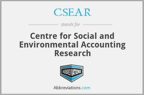 CSEAR - Centre for Social and Environmental Accounting Research