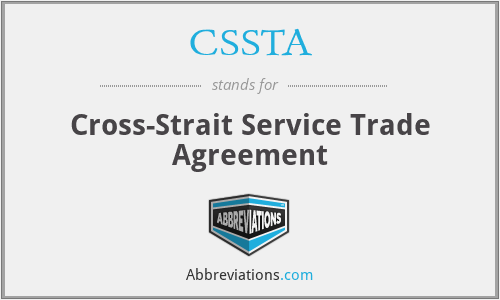 CSSTA - Cross-Strait Service Trade Agreement