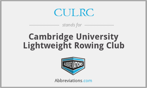 CULRC - Cambridge University Lightweight Rowing Club