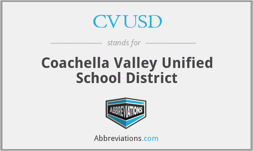 CVUSD - Coachella Valley Unified School District