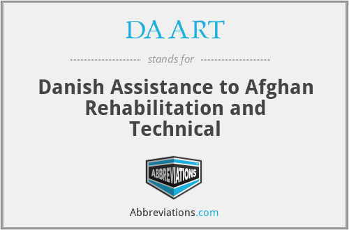 DAART - Danish Assistance to Afghan Rehabilitation and Technical