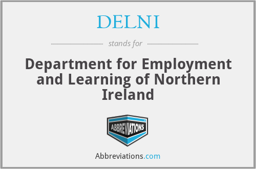 DELNI - Department for Employment and Learning of Northern Ireland