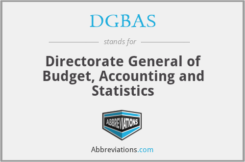 DGBAS - Directorate General of Budget, Accounting and Statistics