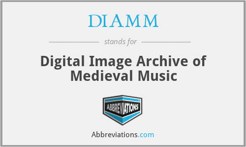 DIAMM - Digital Image Archive of Medieval Music