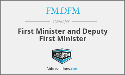 FMDFM - First Minister and Deputy First Minister