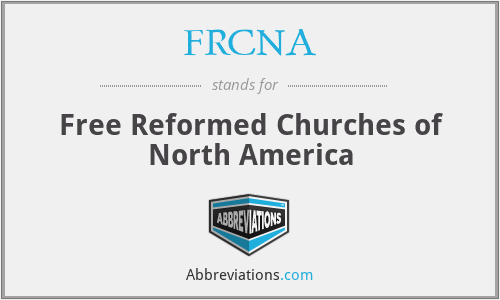 FRCNA - Free Reformed Churches of North America