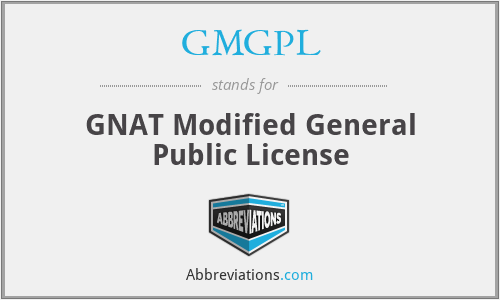 GMGPL - GNAT Modified General Public License