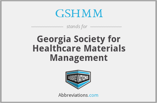 GSHMM - Georgia Society for Healthcare Materials Management