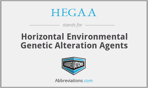HEGAA - Horizontal Environmental Genetic Alteration Agents