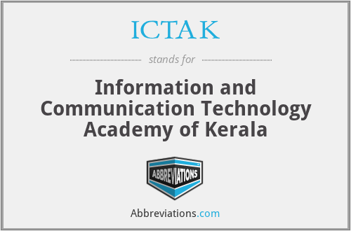 ICTAK - Information and Communication Technology Academy of Kerala