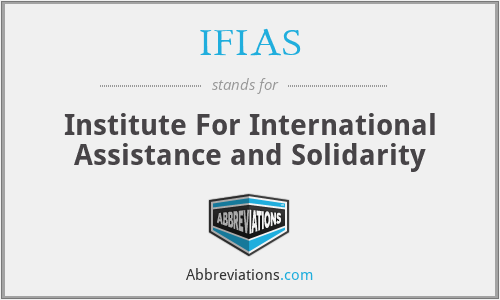 IFIAS - Institute For International Assistance and Solidarity