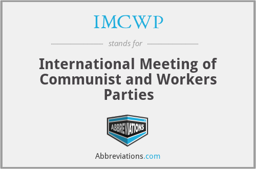 IMCWP - International Meeting of Communist and Workers Parties