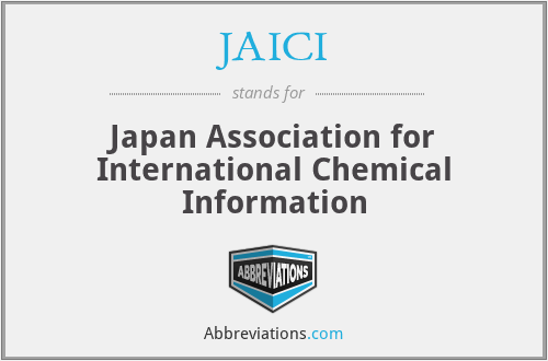 JAICI - Japan Association for International Chemical Information