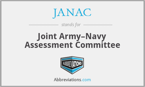 JANAC - Joint Army–Navy Assessment Committee