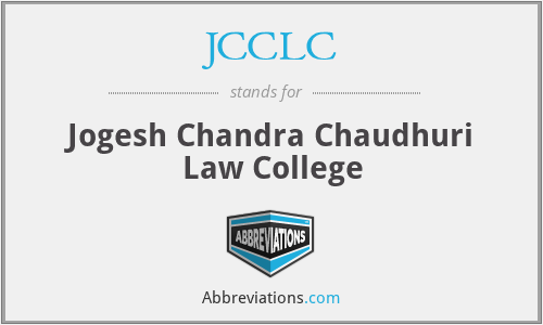 JCCLC - Jogesh Chandra Chaudhuri Law College